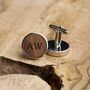Personalised Silver Cufflinks – Engraved Wedding And Anniversary Gift For Him, thumbnail 1 of 4