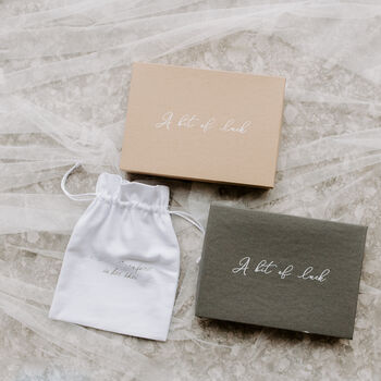 Personalised Grey Blush Rose Lucky Wedding Horseshoe, 10 of 11