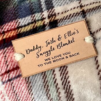 Personalised Daddy And Me Snuggle Blanket, 6 of 11