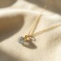 18ct Gold Plated Raw Aquamarine Crystal Necklace, thumbnail 1 of 6