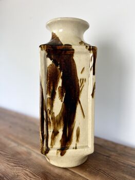 Tall Vintage Japanese Studio Pottery Vase, 8 of 10