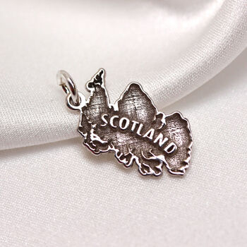 Personalised Sterling Silver Any Country Map Charm, 6 of 12