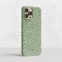 Lichen Green Spots Dots Phone Case, thumbnail 2 of 5