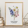 Personalised Birth Flower If Mums Were Flowers Print, thumbnail 3 of 6