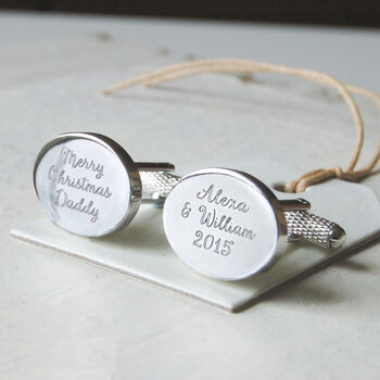 Personalised Oval Cufflinks, 2 of 8
