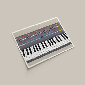 Synthesizer Keys Print | Juno Synth Poster, 9 of 10