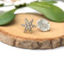 Sterling Silver Snowflake Christmas Pin Brooch, thumbnail 6 of 10