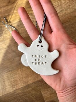 Personalised Clay Halloween Decoration, 2 of 4