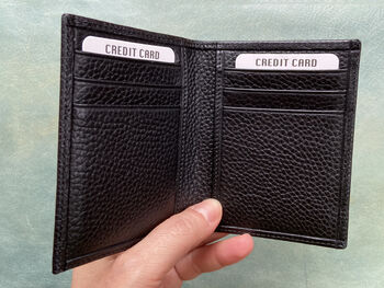 Personalised Leather Wallet, Gift For Fathers, 6 of 7