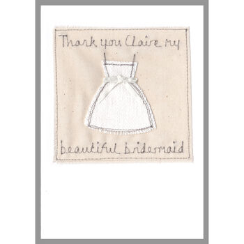 Personalised Bridesmaid Or Flowergirl Thank You Card, 12 of 12
