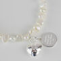 Personalised Pearl Pendant Bracelet, thumbnail 2 of 5