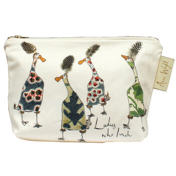 Ladies Who Lunch Duck Make Up Bag, 2 of 2