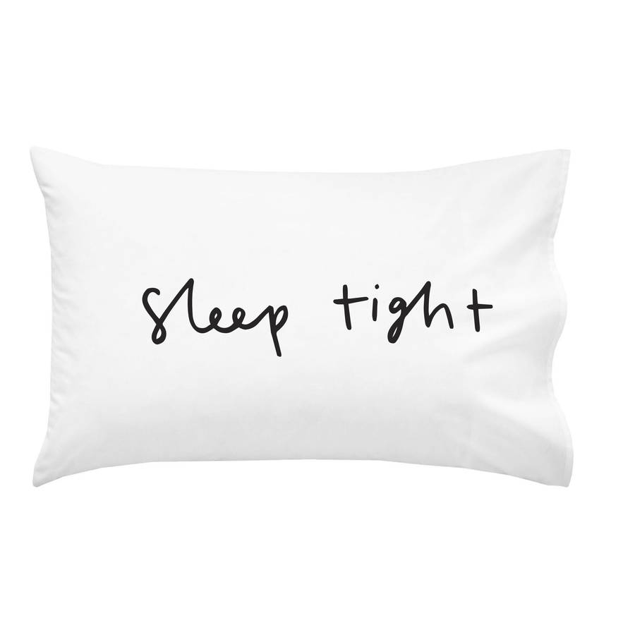 sleep tight pillow case by old english company | notonthehighstreet.com