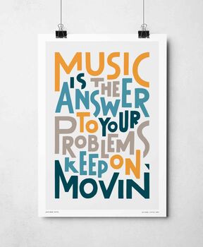 Music Is The Answer Print, 5 of 11