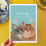 Personalised Purrfect Engagement Print For Cat Lovers, thumbnail 1 of 4