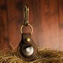 Apple Air Tag Genuine Leather Keychain / Keyring, thumbnail 4 of 7