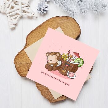 Cute Coconuts Greetings Card, 5 of 9