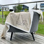Personalised Embroidered Photo Neutral Sherpa Blanket, thumbnail 2 of 10