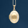 Personalised 9ct Yellow Gold Locket With Love Heart Border, thumbnail 2 of 9