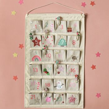 Christmas Reusable Fabric Advent Calendar, 3 of 4