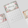 2026 Calendar | Floral Calendar | 2026 Wall Calendar, thumbnail 2 of 6