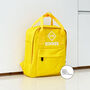 Yellow Personalised Twin Handle Mini Square Backpack, thumbnail 2 of 3