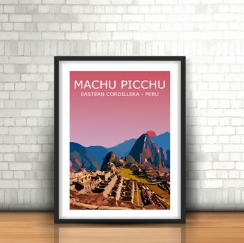 Machu Picchu Peru Incan Citadel Art Print, 3 of 4