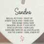 Personalised Retirement Porcelain Hanging Heart Keepsake Gift With Name, thumbnail 3 of 5