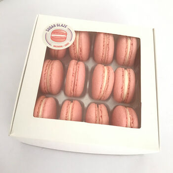 Raspberry Pink Macarons Gift Box Of 12, 3 of 3
