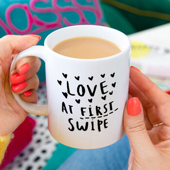 Love At First Swipe Online Dating Mug, 4 of 9