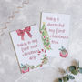 Personalised Baby's First Christmas Achievement Cards, thumbnail 4 of 6