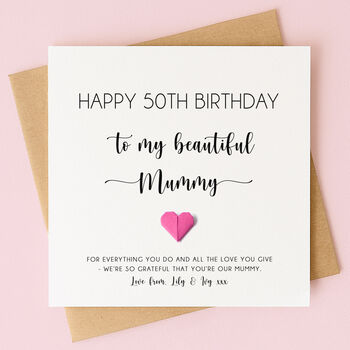 Personalised Birthday Card For Mum Or Mummy, 3 of 5