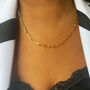 Gold Plated Chunky Chain Necklace, thumbnail 4 of 4