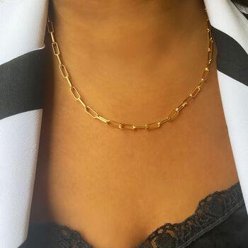 Gold Plated Chunky Chain Necklace, 4 of 4