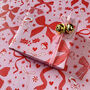 Red Bows Holiday Wrap, thumbnail 3 of 4