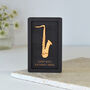 Miniature Saxophone Personalised Wall Art Gift, thumbnail 1 of 6