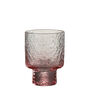Rippled Pink Ombré Water Glasses Set Of Six, thumbnail 2 of 3