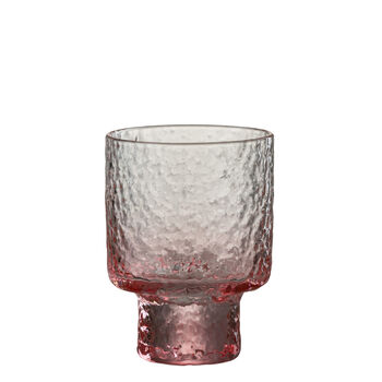 Rippled Pink Ombré Water Glasses Set Of Six, 2 of 3