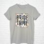 Bride And Bride Tribe Pampas Grass Matching T Shirt Set, thumbnail 3 of 4