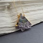 Geometric Amethyst Necklace, thumbnail 1 of 7