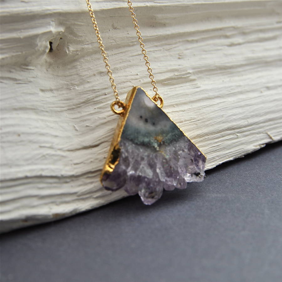 Geometric Amethyst Necklace, 1 of 7