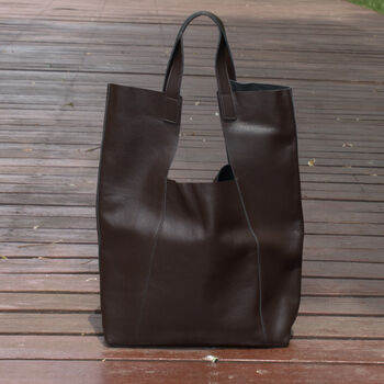 Genuine Leather Designer Tote Handbag Andriana, 2 of 8