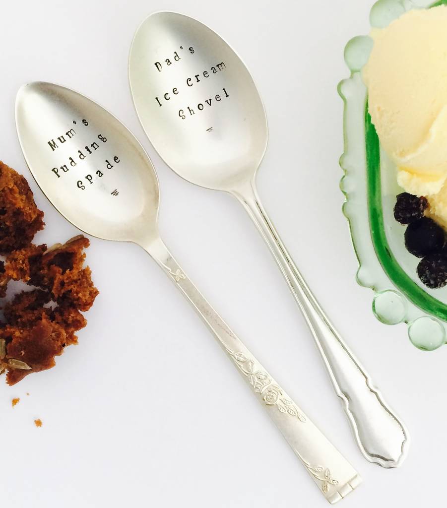 Personalised Silverplated Vintage Pudding Spoon By Vintage Candy