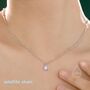 Aurora Moonstone Pendant Necklace In Sterling Silver, thumbnail 8 of 11