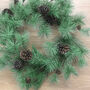 Glitter Spruce And Fir Cones Christmas Wreath, thumbnail 2 of 2