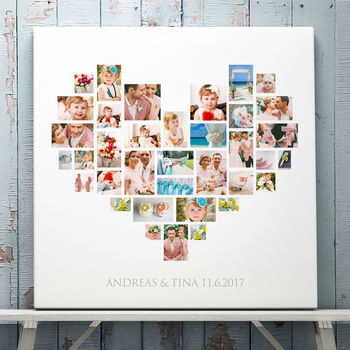 Personalised Heart Photo Collage, 3 of 12