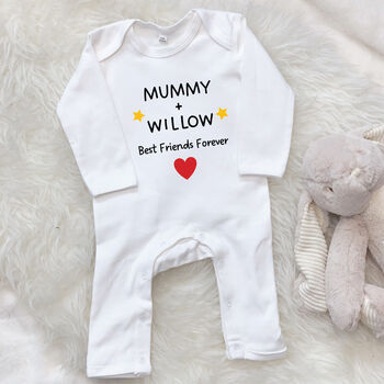 Mummy Best Friends Forever Mother's Day Babygrow, 2 of 3
