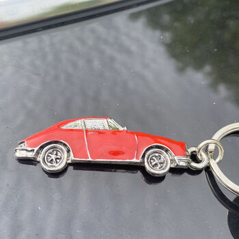 Classic Red Sports Car Keyring, 3 of 4