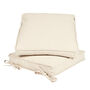 Set Of Two Natural Beige Seat Cushions With Ties, thumbnail 2 of 4