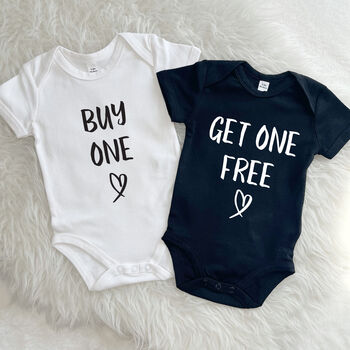 Buy One Get One Free Twin Babygrow Set, 6 of 9
